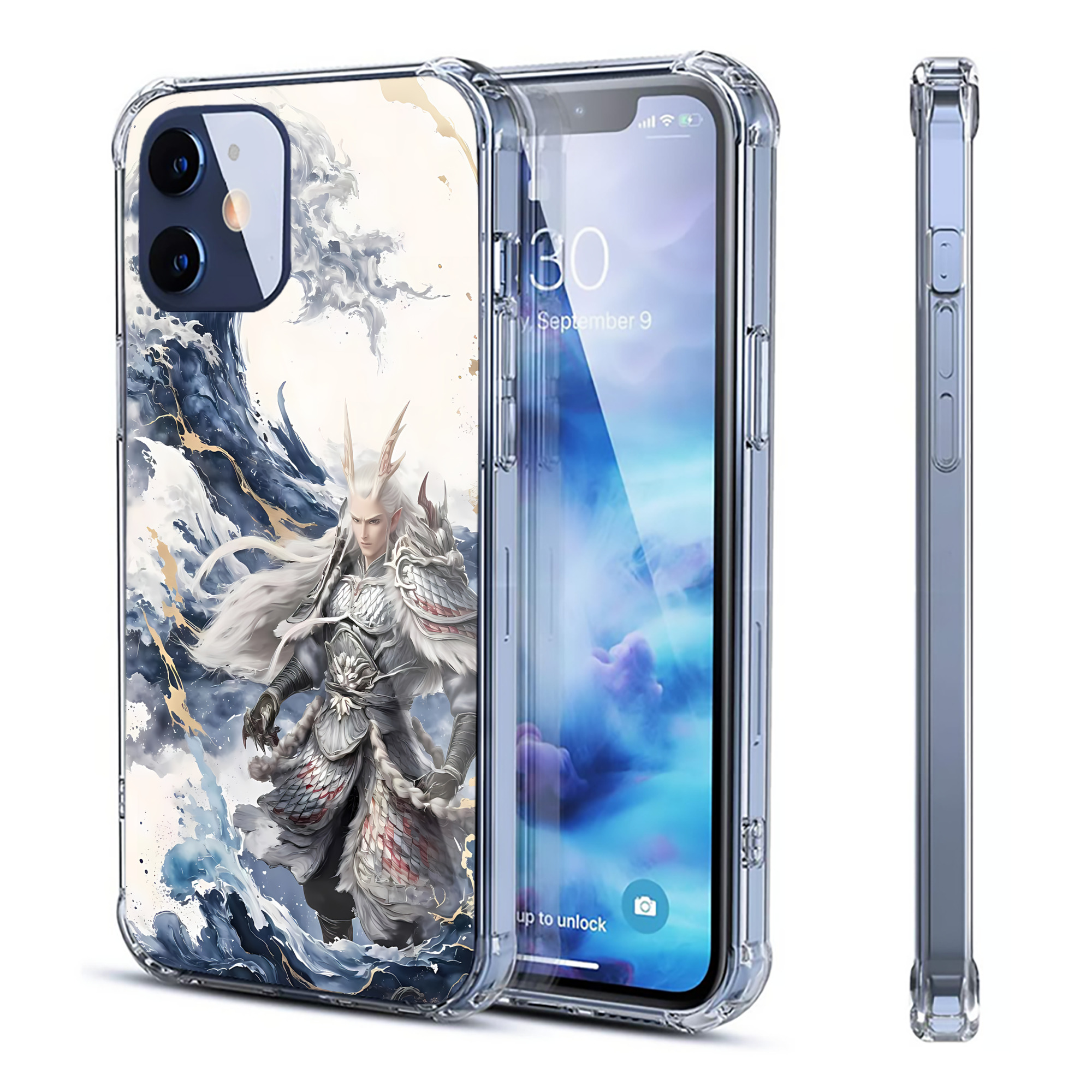 （画像用） Ne Zha 2 ナタ 魔童の大暴れ 【iPhone 12シリーズ対応】透明スマホケース（クリアソフトケース）